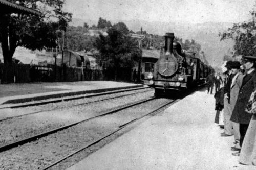 L'arrivo di un treno alla stazione di La Ciotat